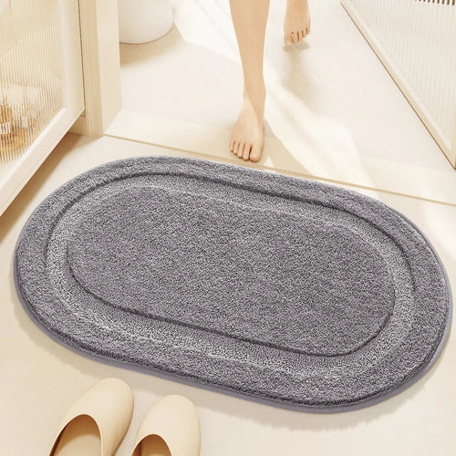 Anti-slip Bathroom Mat.High and Low Pile Flocking Floor Mat