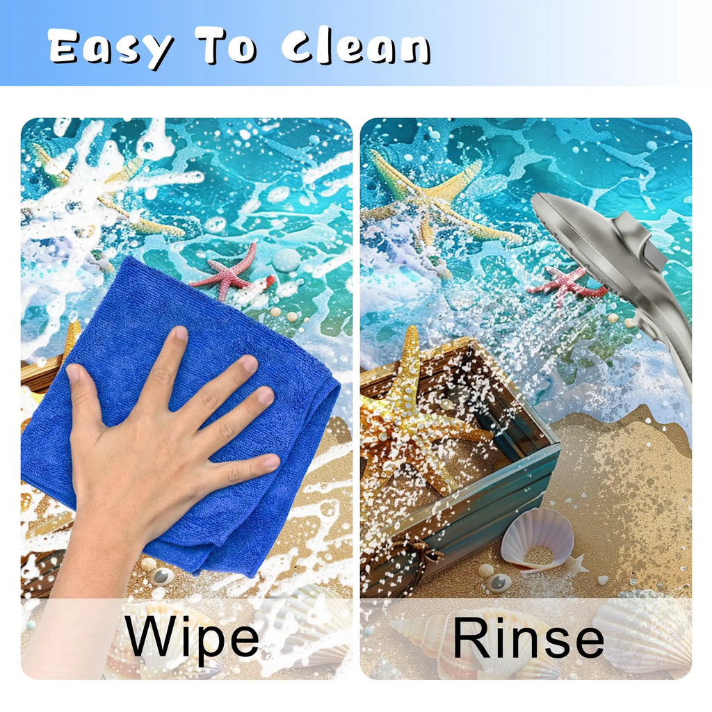 Anti-slip Water-absorbent Eco-Friendly Soft Rubber Bathroom Floor Mat Door Mat for Home Hotel Kitchen