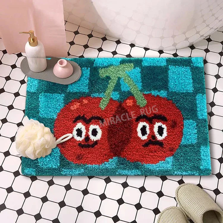 Bathroom Absorbent Floor Mat Anti Slip Bathmat Shaggy Rug Custom Funny Bath Mat